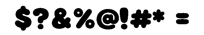Boba Bubble Font OTHER CHARS