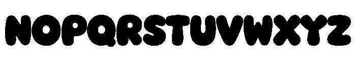 Boba Bubble Font UPPERCASE