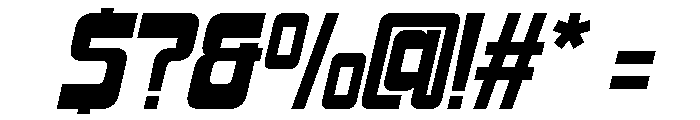 Bobai Oblique Font OTHER CHARS