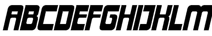 Bobai Oblique Font UPPERCASE