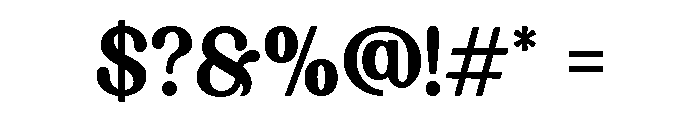 Bobante Regular Font OTHER CHARS