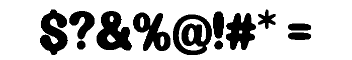 Bobba Boots Regular Font OTHER CHARS