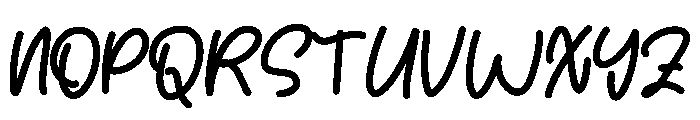 Bobby Tablob Font UPPERCASE