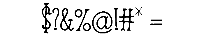 Bobtail_Snipe Font OTHER CHARS