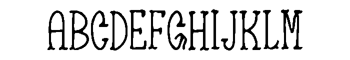 Bobtail_Snipe Font UPPERCASE