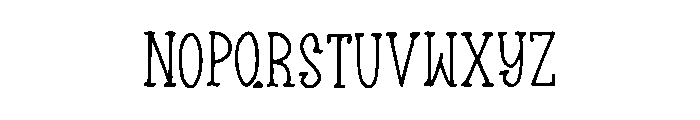 Bobtail_Snipe Font LOWERCASE