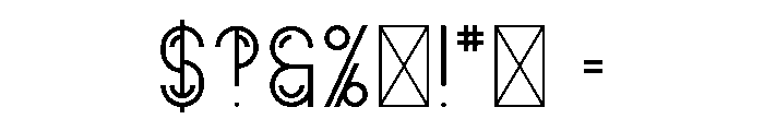 Bock Regular Font OTHER CHARS