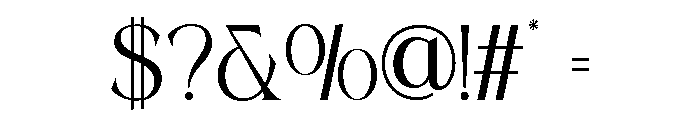 Bocthira Majesthique Serif Font OTHER CHARS