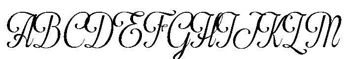 BocthiraMajesthique-Script Font UPPERCASE