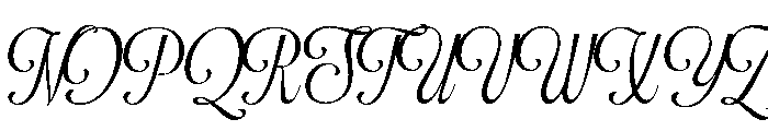 BocthiraMajesthique-Script Font UPPERCASE