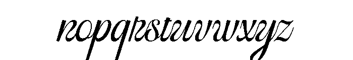 BocthiraMajesthique-Script Font LOWERCASE