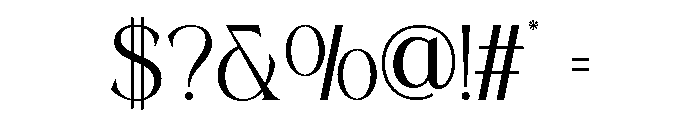 BocthiraMajesthique-Serif Font OTHER CHARS