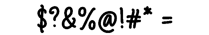 Bodhi Signature Font OTHER CHARS