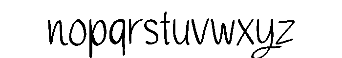 Bodhicitta Font LOWERCASE