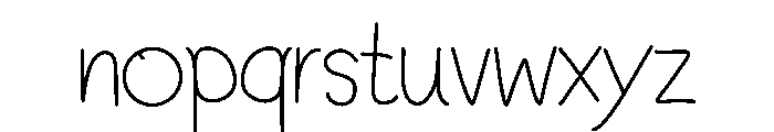 Bodhita Font LOWERCASE