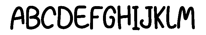 Bodielle Font UPPERCASE