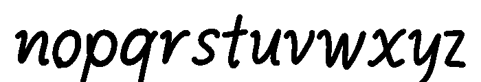 Bodivara Font LOWERCASE