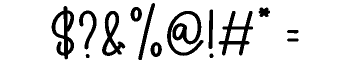 Body Lotion Font OTHER CHARS
