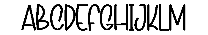 Body Lotion Font UPPERCASE