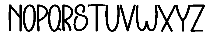 Body Lotion Font UPPERCASE