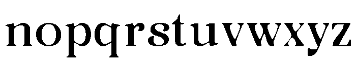 Bogens Rough Font LOWERCASE