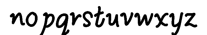 Bogie Fu Font LOWERCASE