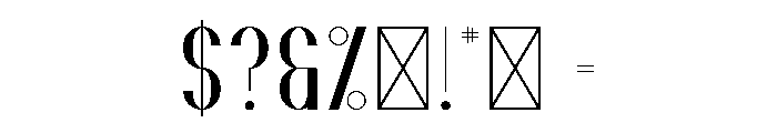 Bohem Regular Font OTHER CHARS