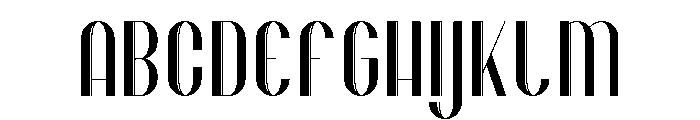 Bohem Regular Font UPPERCASE