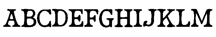 Bohemian_Typewriter Font UPPERCASE