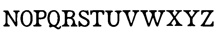 Bohemian_Typewriter Font UPPERCASE