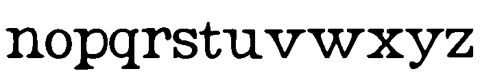 Bohemian_Typewriter Font LOWERCASE