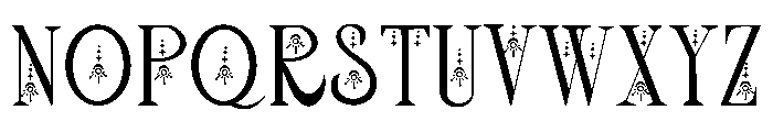 Boho Celestial Font UPPERCASE