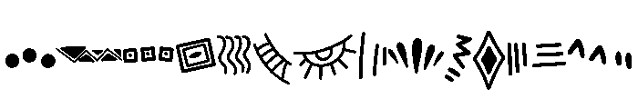 Boho Doodle Elements Font LOWERCASE