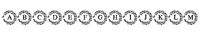 Boho Floral Monogram FONT