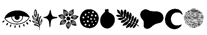 Boho Shapes Font OTHER CHARS