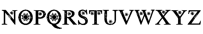 Boho Sun Font UPPERCASE