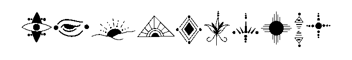 Boho tattoo Font OTHER CHARS