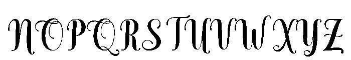 BohoKalesta Font UPPERCASE