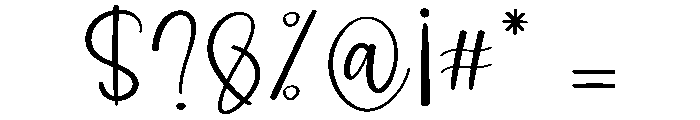 Bohotime Font OTHER CHARS