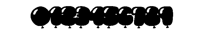 Boisterous Shindig Balloon Font OTHER CHARS