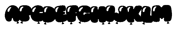 Boisterous Shindig Balloon Font UPPERCASE
