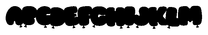 Boisterous Shindig Color Font UPPERCASE