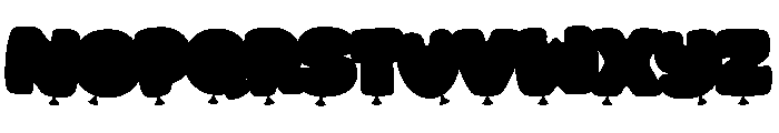 Boisterous Shindig Color Font LOWERCASE