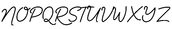 Boisterous Shindig Script Font UPPERCASE