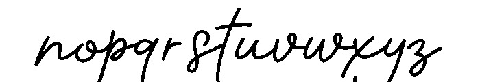 Boisterous Shindig Script Font LOWERCASE