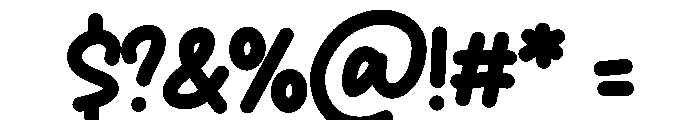 Bojong Font OTHER CHARS
