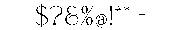 Boketto Serif Font OTHER CHARS