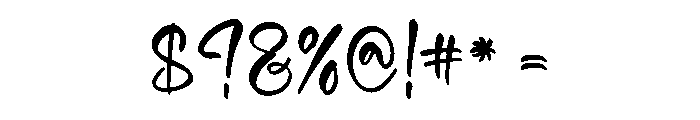 Bold Analogue Script Regular Font OTHER CHARS