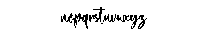 Bold Analogue Script Regular Font LOWERCASE