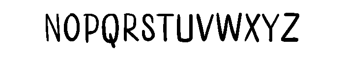 Bold And Thin Crush Font LOWERCASE